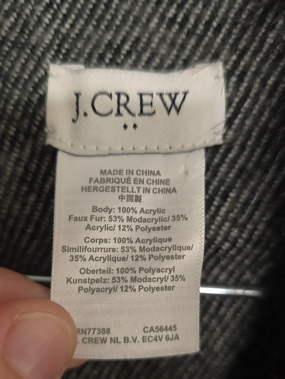 J.Crew One Size Faux Fur Collar Plaid Jacket Cape Shawl Poncho Black Fringe O/S